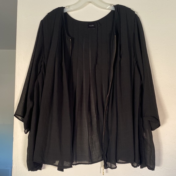 Rafaella Black Flowy Shirt - Picture 4 of 5